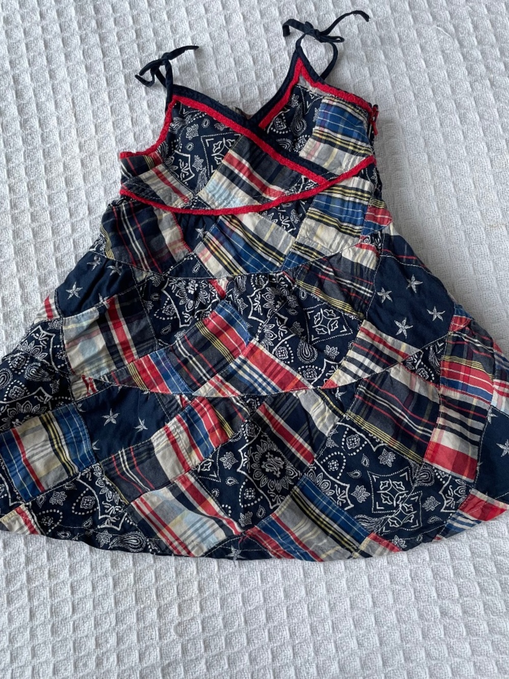 The Children's Place Red, White, & Blue Bandana Dress - Size 18m